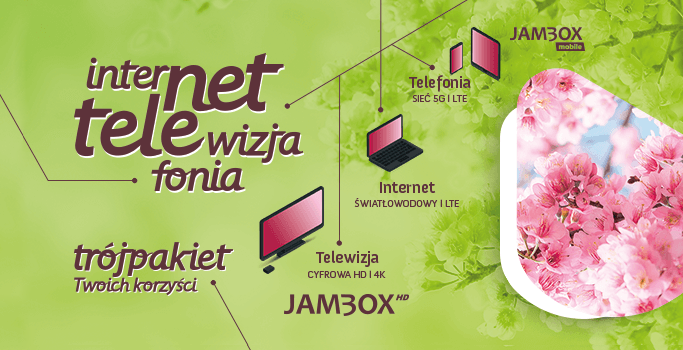 Reklama trójpakiet - internet talefonia telewizja